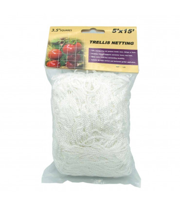 Malla entutorar para plantas trepadoras, de tela y con cuadros de 15 centímetros (6")
