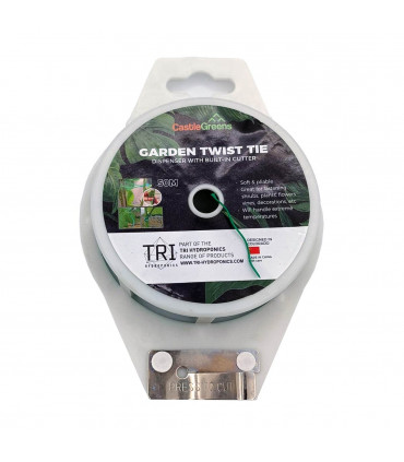 Rollo de alambre recubierto de plástico verde. Rollo de 50 metros de longitud