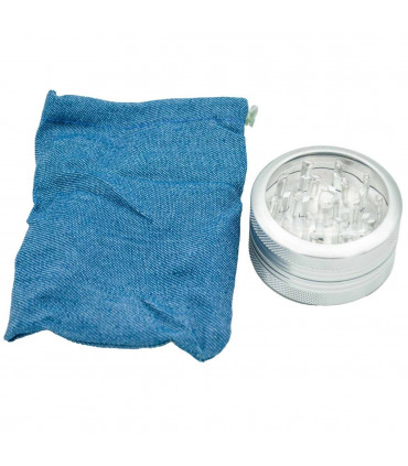 Grinder botón y funda de transporte