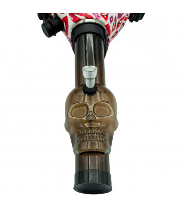 Máscara con pipa bong para marihuana modelo dibujos.