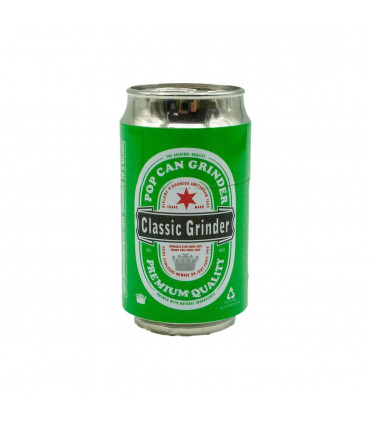 Grinder lata cerveza con polinizador