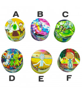 GRINDER RICK Y MORTY 4 PARTES 50MM Modelos.