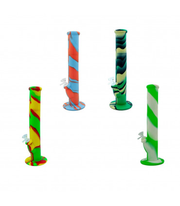 BONG SILICONA PARA AGUA 36CM modelos psicodelicos.