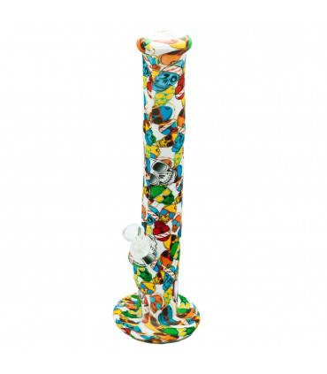 Bong grande silicona apto para hielo y agua, modelo de calaveras