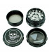 GRINDER CALAVERA FUMADORA 4 PARTES 61MM Con polinizador abierto.