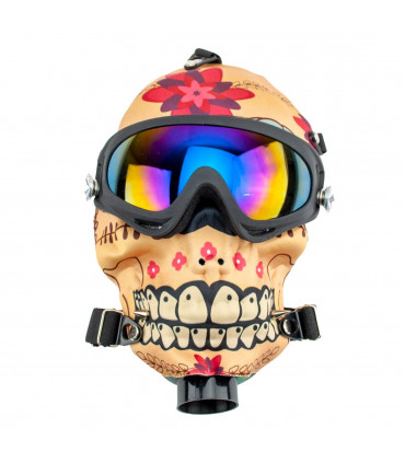MÁSCARA PIPA BONG CALAVERA Mexicana.
