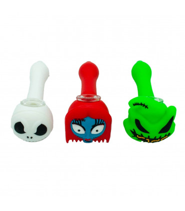 PIPA SILICONA HALLOWEEN 12,5CM Diferentes modelos.