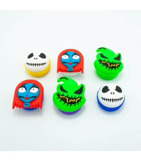 BOTE SILICONA HALLOWEEN 44MM Botes para guardar resina.