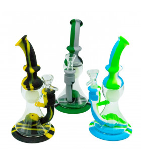 BONG SILICONA BOLA FLUORESCENTE La bola brilla en la oscuridad Diferentes modelos.