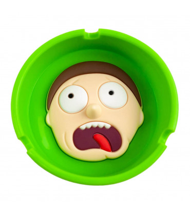 CENICERO RICK Y MORTY Morty en verde.