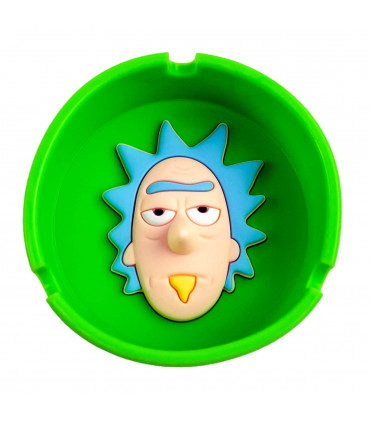 CENICERO RICK Y MORTY Rick en verde.