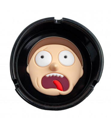 CENICERO RICK Y MORTY Morty en negro.