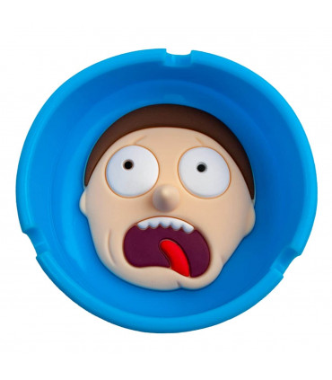 CENICERO RICK Y MORTY Morty en azul.