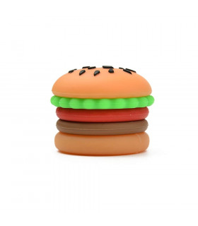 BOTE SILICONA HAMBURGUESA 32MM Antiadherente para guardar resinas.