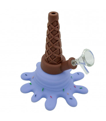 BONG SILICONA HELADO DERRETIDO Vista de cerca.