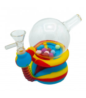 BONG SILICONA BOLAS INTERNAS Para usar con agua.