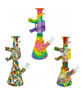 BONG SILICONA FUSIL 28CM Modelos diferentes.