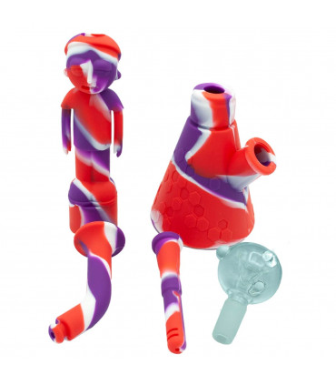 BONG SILICONA RICK Y MORTY TOTALMENTE DESMONTADO EN PARTES