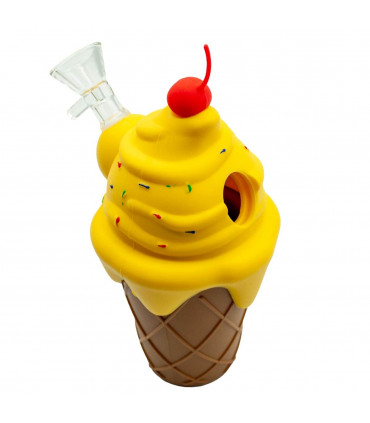 BONG SILICONA HELADO PARA AGUA 17CM Foto de cerca.