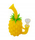 BONG SILICONA PIÑA PARA AGUA 17,80CM Modelo amarillo cazoleta.