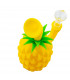 BONG SILICONA PIÑA PARA AGUA 17,80CM Modelo amarillo boquilla.