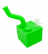 BONG SILICONA CUBO PARA AGUA 90MM