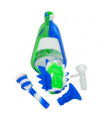 BONG SILICONA RICK Y MORTY PARA AGUA 18.8CM