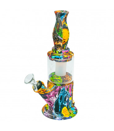 BONG SILICONA COLECTOR DE NECTAR Pipa para BHO y bong modelo comic.