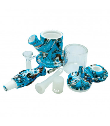 BONG SILICONA COLECTOR DE NECTAR Pipa para BHO y bong Desmontado.