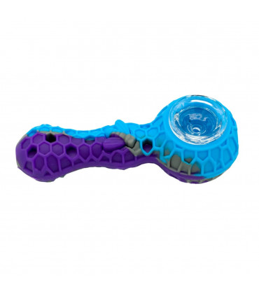 PIPA SILICONA ABEJA CON DABER 11CM Vista lateral.