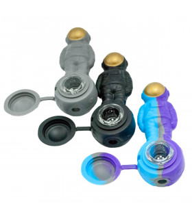 PIPA SILICONA ASTRONAUTA 12,5CM Diferentes modelos.