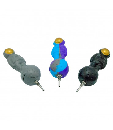 PIPA SILICONA ASTRONAUTA 12,5CM Con colector de nectar.