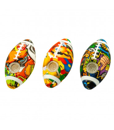 PIPA SILICONA RUGBY 10CM Diferentes modelos.