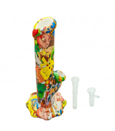 BONG SILICONA MEDIANO 25,4CM Desmontado.