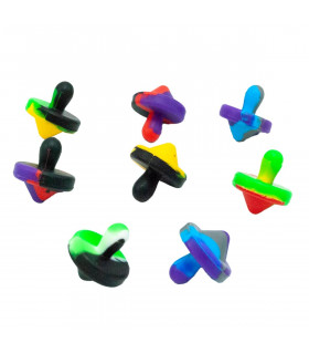 CARB CAP CORTO SILICONA 25MM Colores variados.