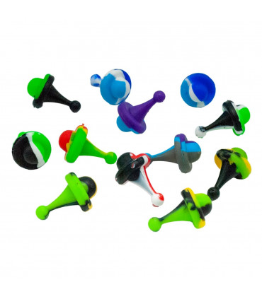 CARB CAP LARGO SILICONA 25MM Modelos de colores variados.