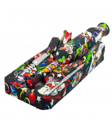 KIT COLECTOR DE NECTAR SILICONA Modelo payasos montado.