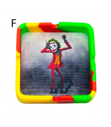 CENICERO SILICONA + TAPETE RICK Y MORTY Modelos individual.