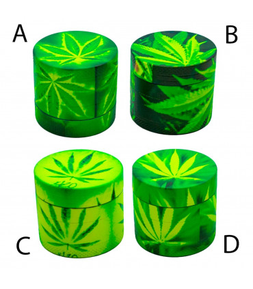 GRINDER HOJAS FLUORESCENTES 4 PARTES 40MM Diferentes modelos.