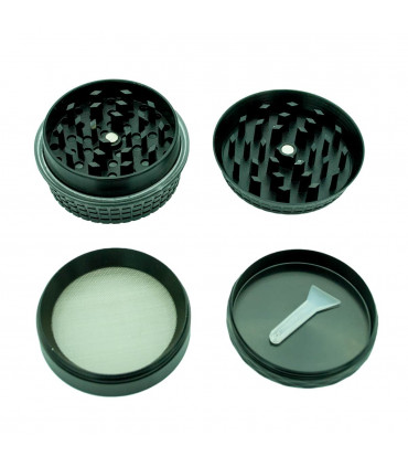 GRINDER XXX AMSTERDAM 4 PARTES 58MM Picador con polinizador desmontado.