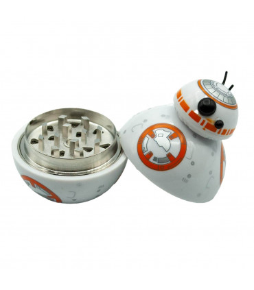 GRINDER BB-8 STAR WARS 3 PARTES 50MM Tapa abierta.