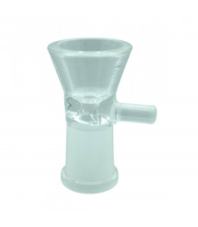 Cazoleta de cristal con adaptador hembra de 12-14mm. Cazoleta de repuesto para bongs