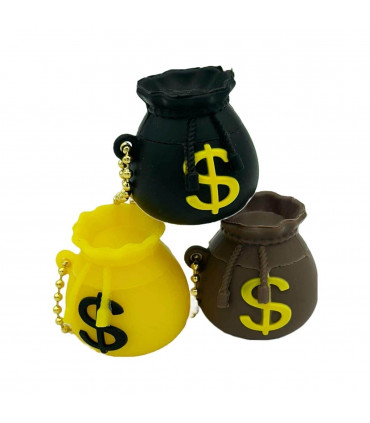 Bote silicona. Saco dinero. 5,4 cm.