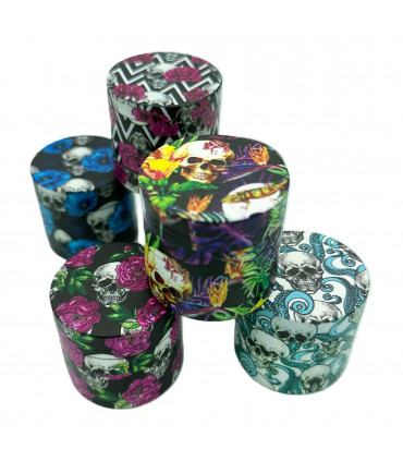 Grinder Calavera con flores