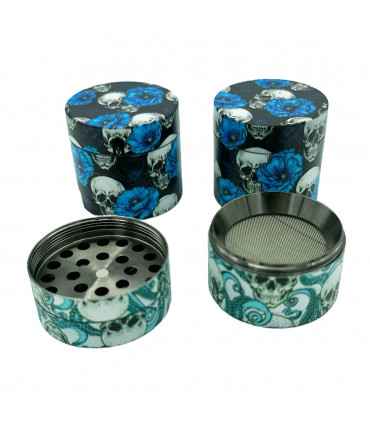 Grinder Calavera con flores
