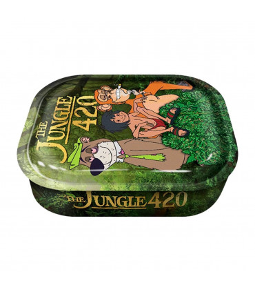 CAJA METAL CON BANDEJA THE JUNGLE 420