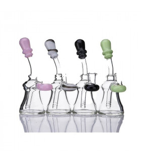 BONG CRISTAL BOQUILLA DE COLOR PARA AGUA 16,75CM