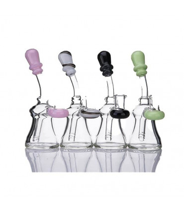 BONG CRISTAL BOQUILLA DE COLOR PARA AGUA 16,75CM
