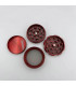 GRINDER HOJA NEGRO/ROJO 4 PARTES 53MM