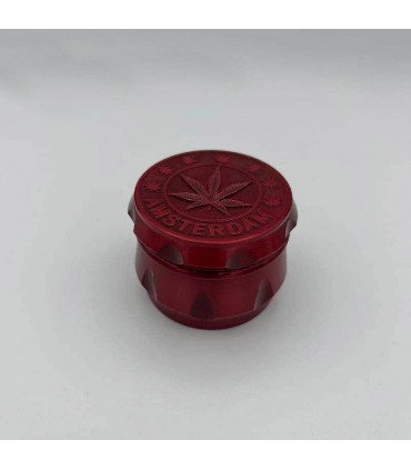 GRINDER HOJA NEGRO/ROJO 4 PARTES 53MM